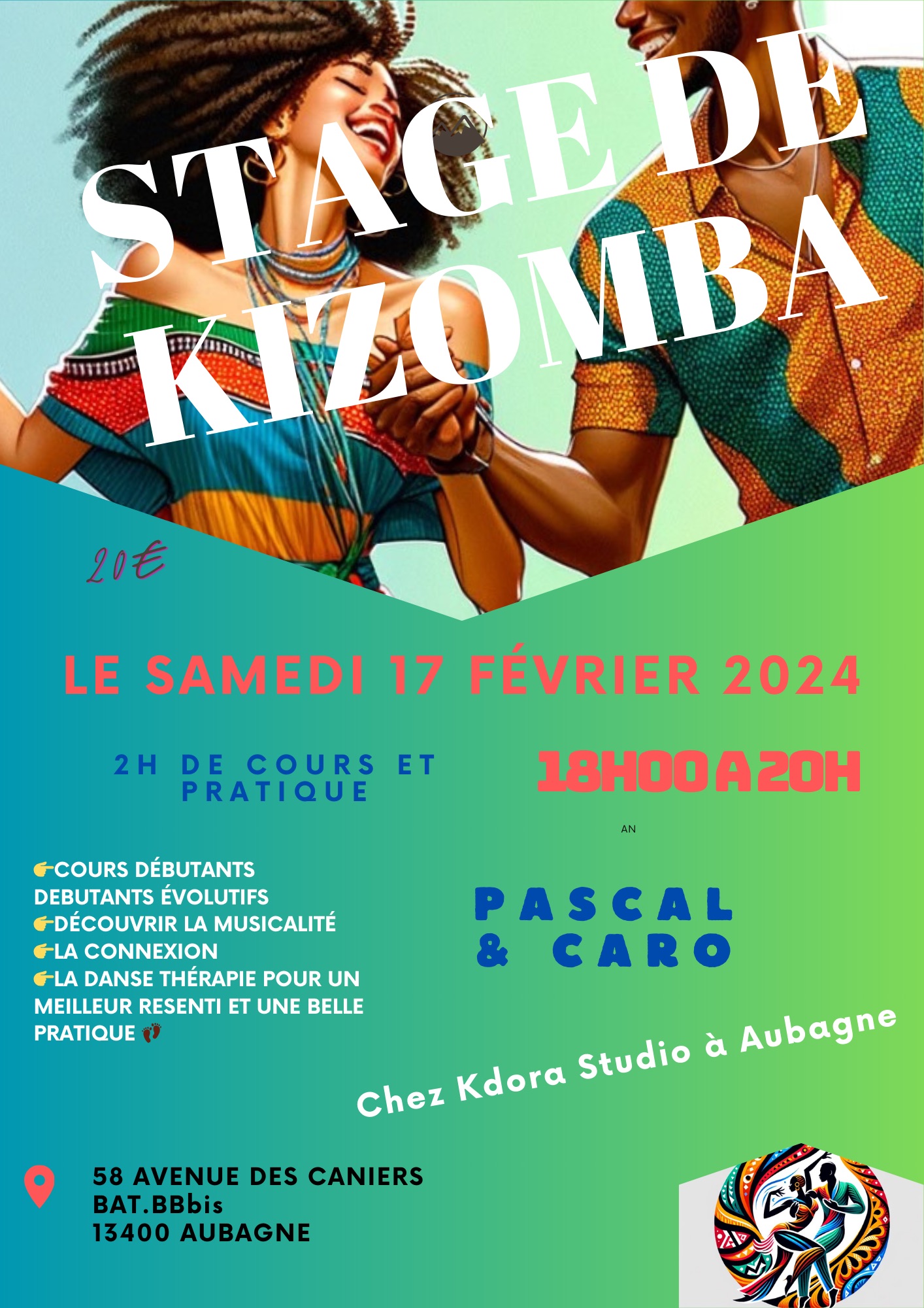 Atelier Kizomba Débutants Inter Volume 3
