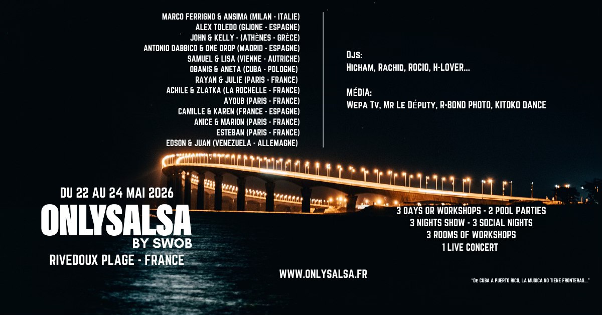 ONLYSALSA by Swob 2026 - Rivedoux Plage - Île de Ré (FRANCE)