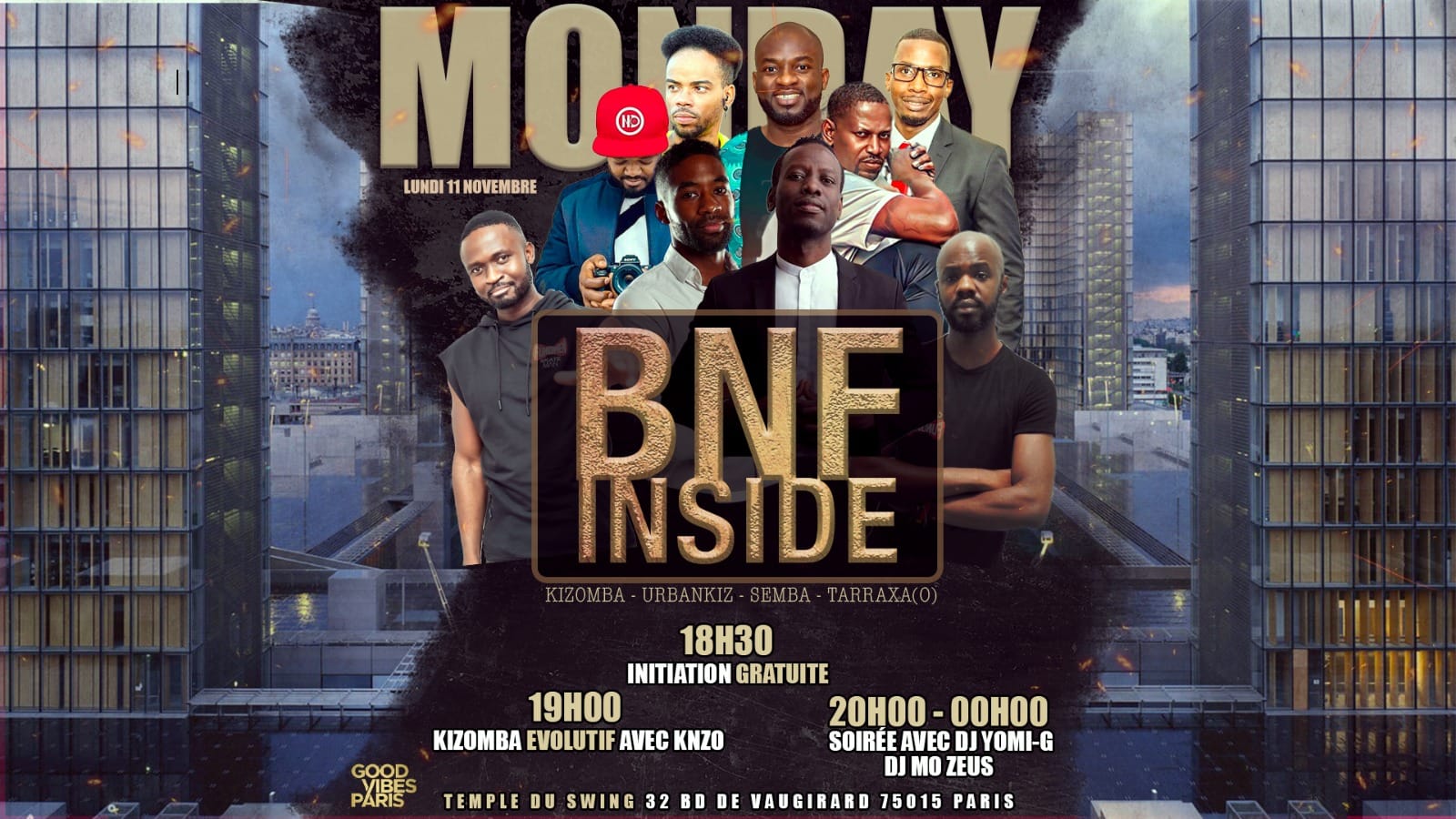 ☆★☆ « BNF INSIDE » - EDITION SPECIALE JOUR FERIE ☆★☆ 3 DJS PARIS 15 EME ★☆