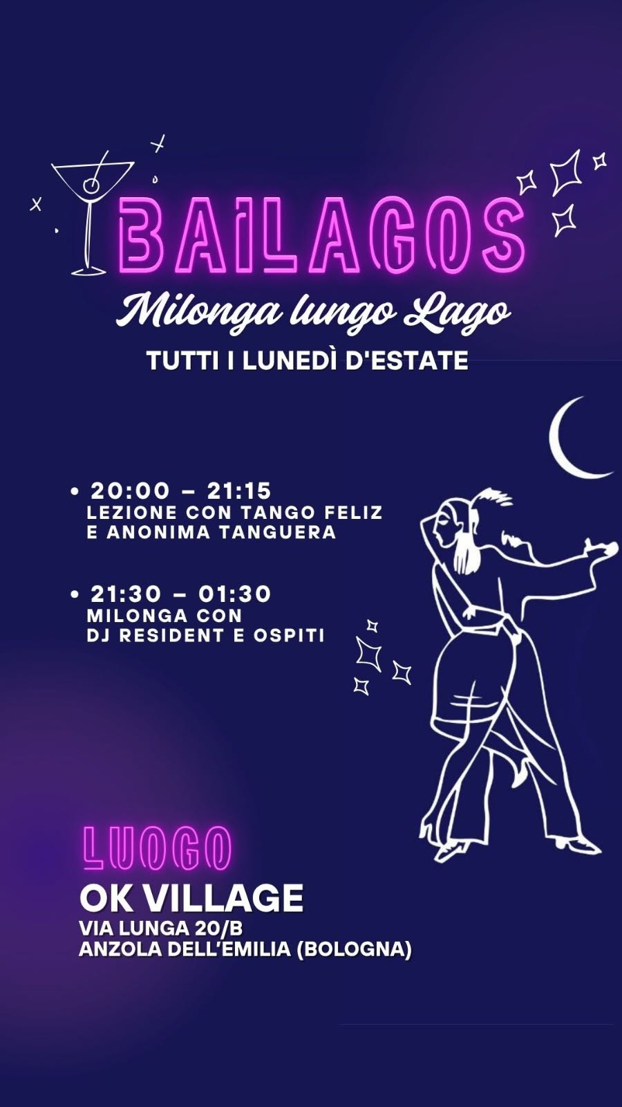 BAILAGOS - la milonga estiva che tutti stavate aspettando (tutti i lunedì)