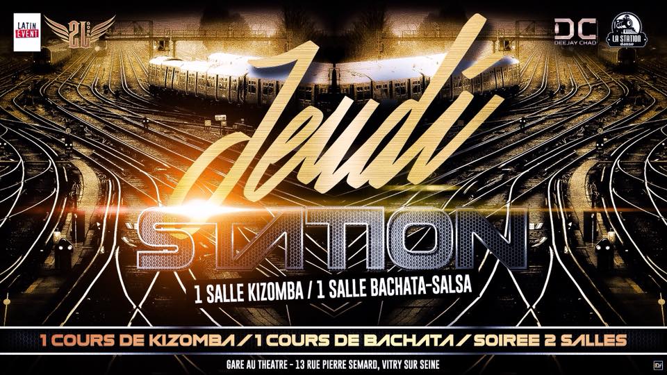 Jeudi Station (Vitry) Kiz & Latin - 2 salles - Cours soirée