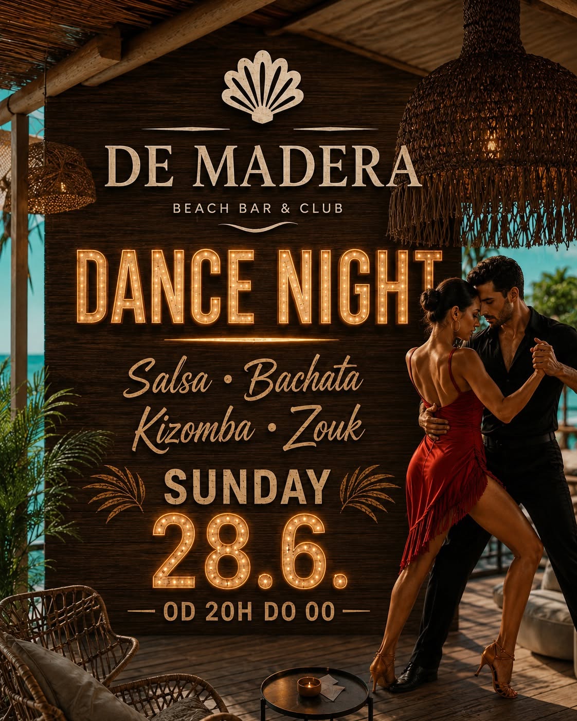 De Madera Dance Night Salsa Bachata Kizz