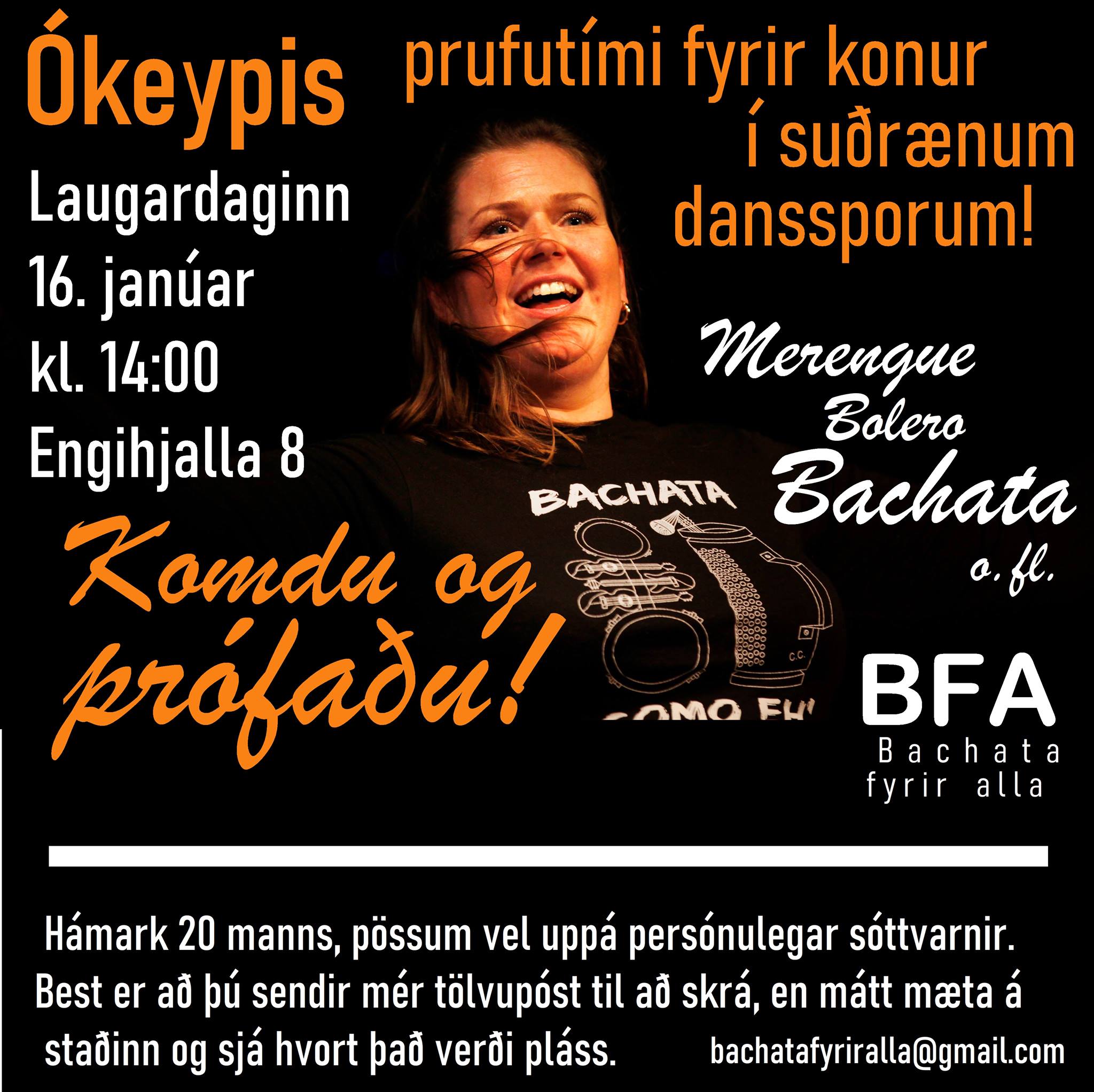 Ókeypis prufutími fyrir konur í suðrænum dönsum