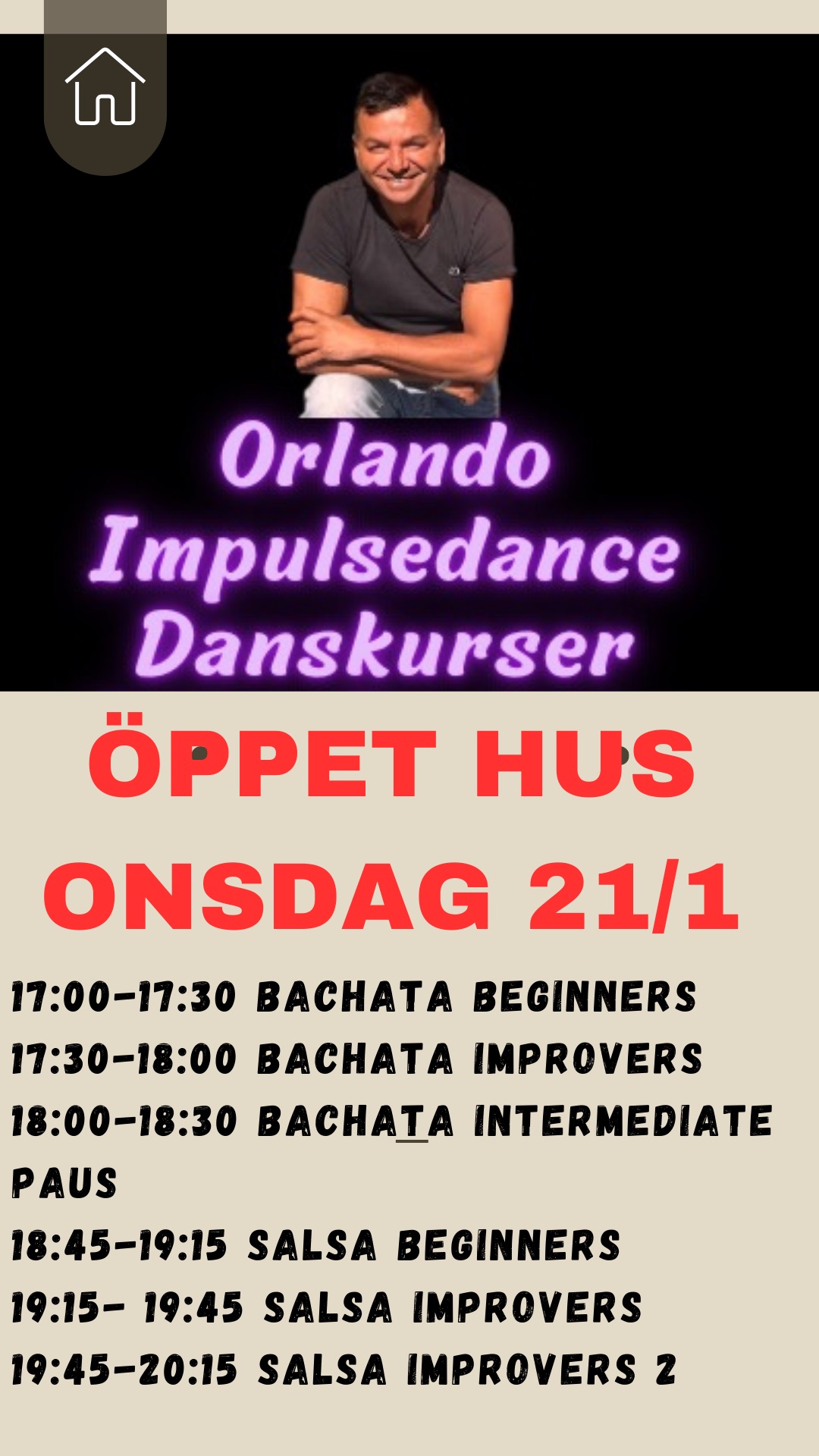 Nya Danskurser prova på Gratis Salsa & Bachata
