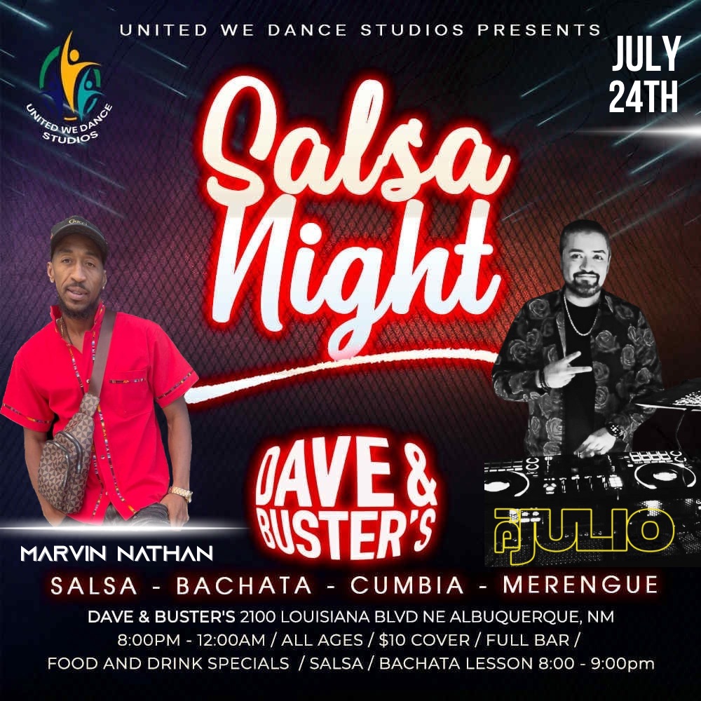 Salsa Night at Dave & Busters! ๐คฉ