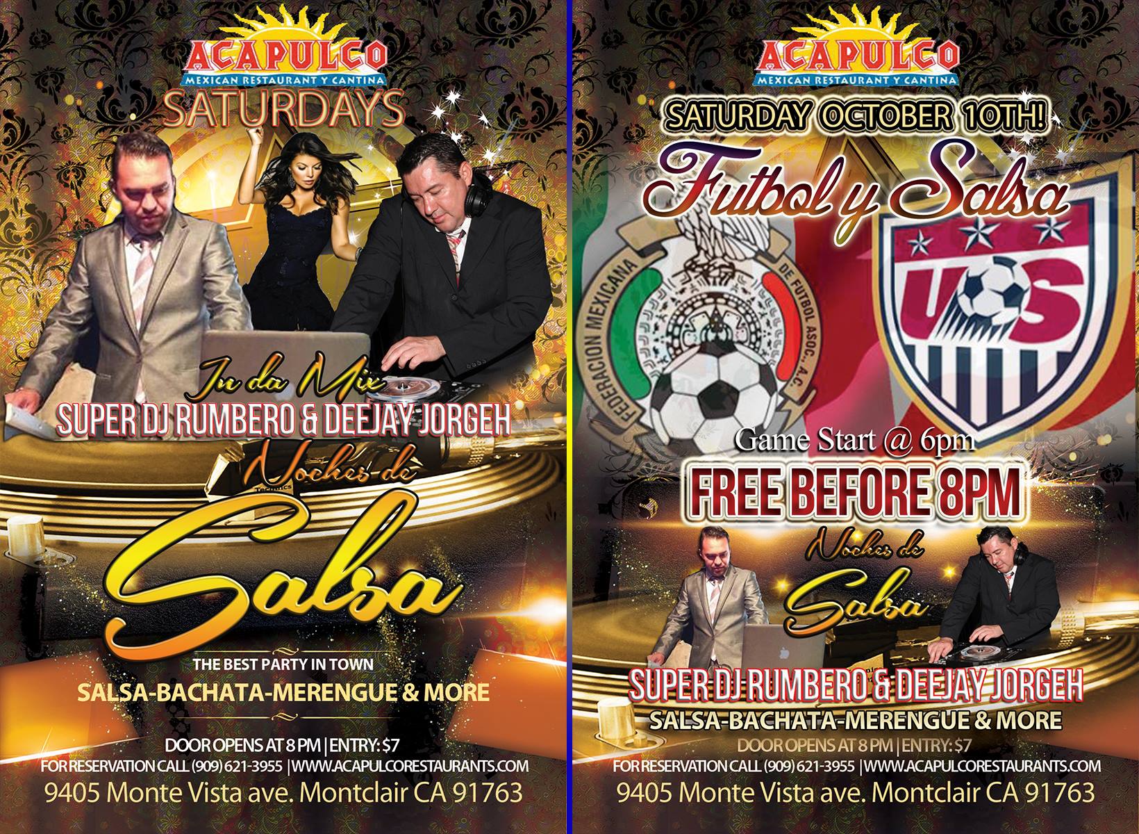 SATURDAY: NOCHES DE SALSA @ ACAPULCO'S