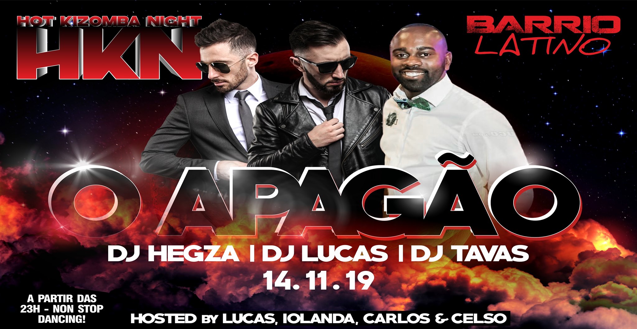 Hot Kizomba Night O Apagão - Quinta 14 Novembro Barrio Latino
