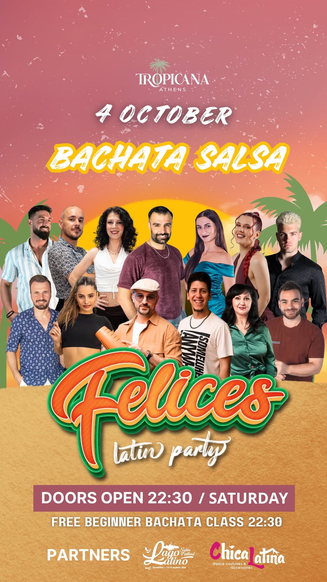 SALSA BACHATA PARTY 4 October FELICES On Saturday At Tropicana Latin Bar Athens