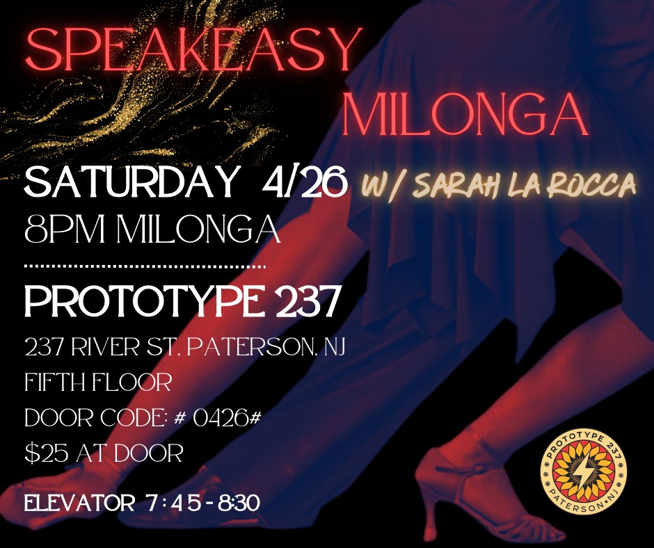 Speakeasy Milonga: April 26 w DJ DIMON!