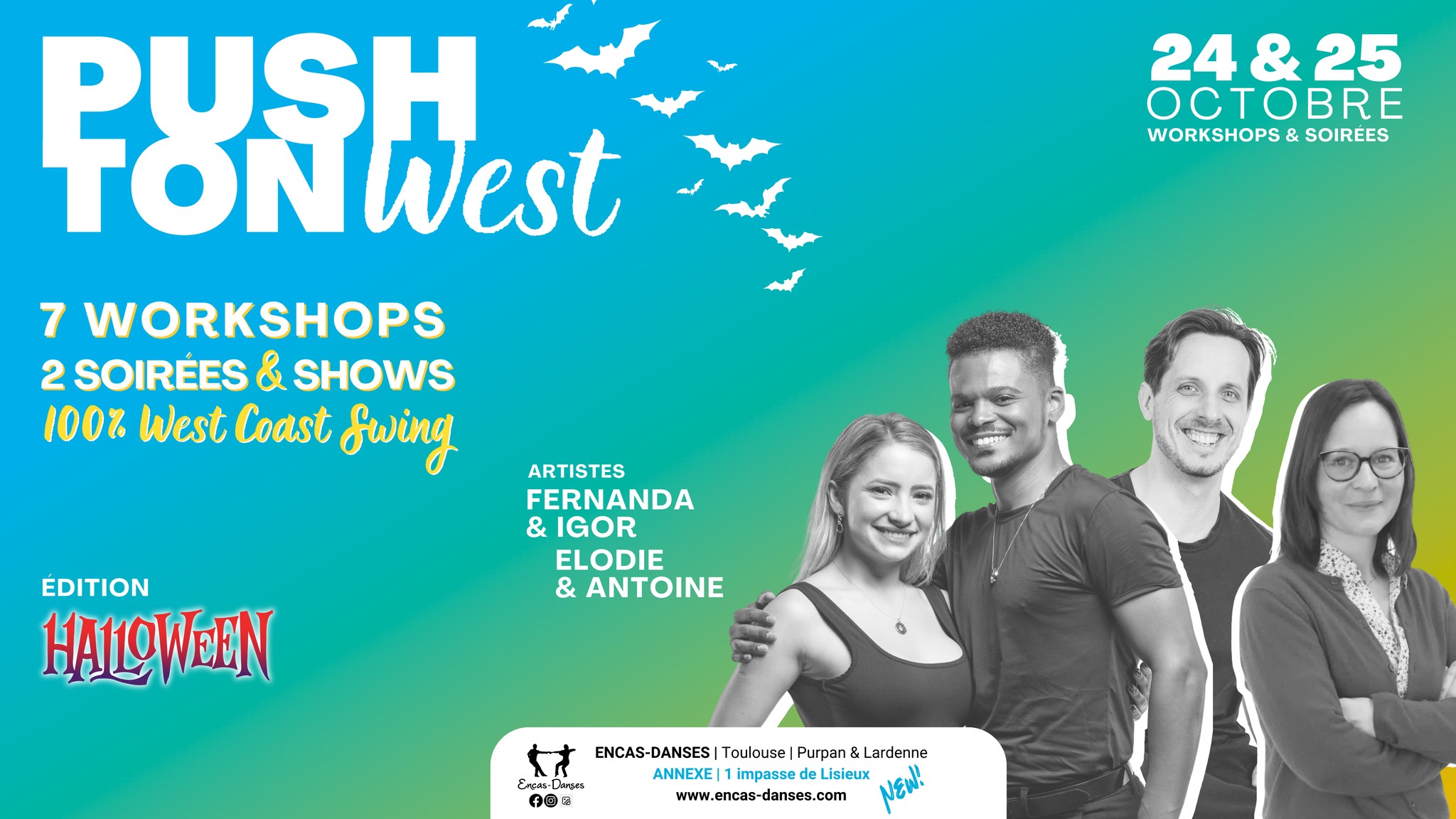 PUSH'TON WEST : Workshops + Soirée Dansante 100% West Coast Swing - Toulouse