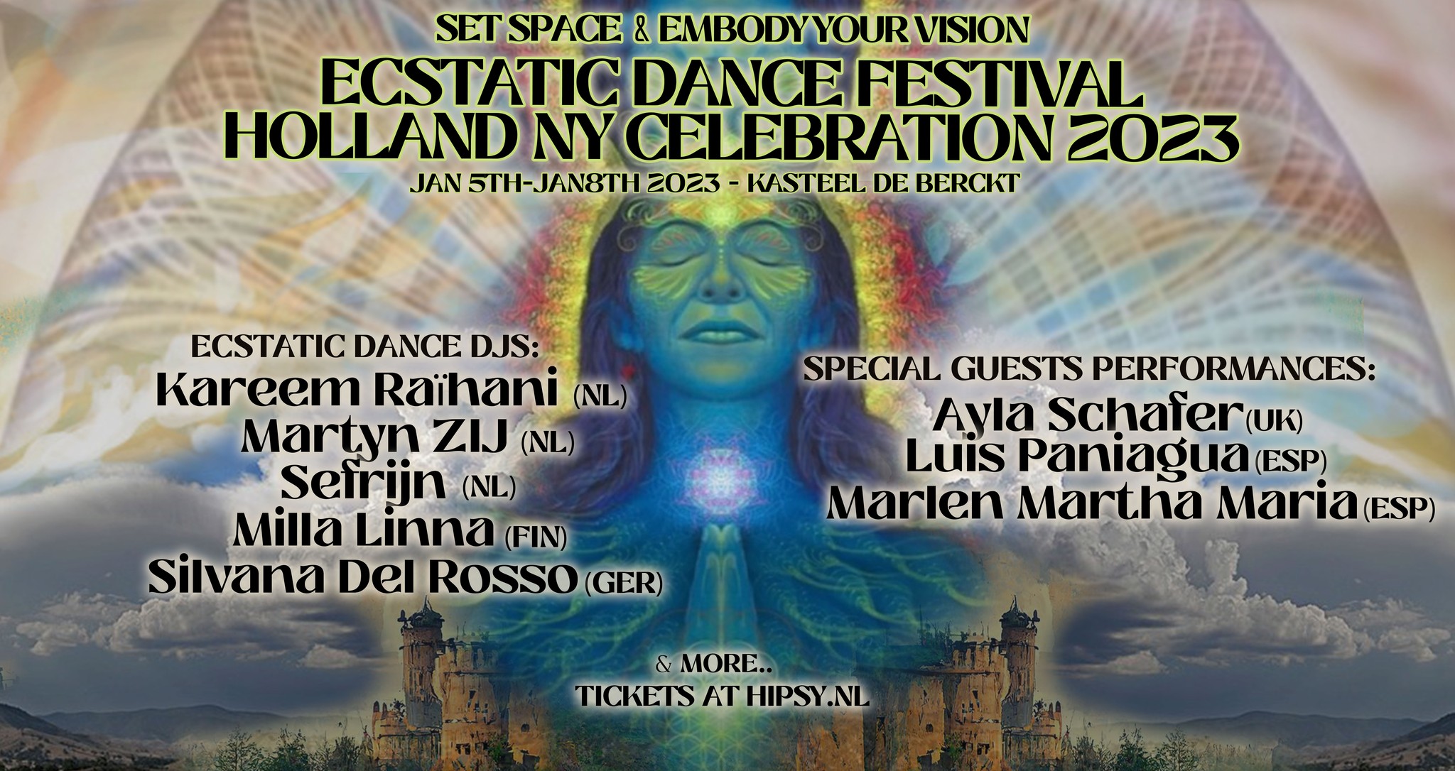 Ecstatic Dance Festival Holland special guests: Ayla Schafer, Luis Paniagua & Marlen Martha Maria