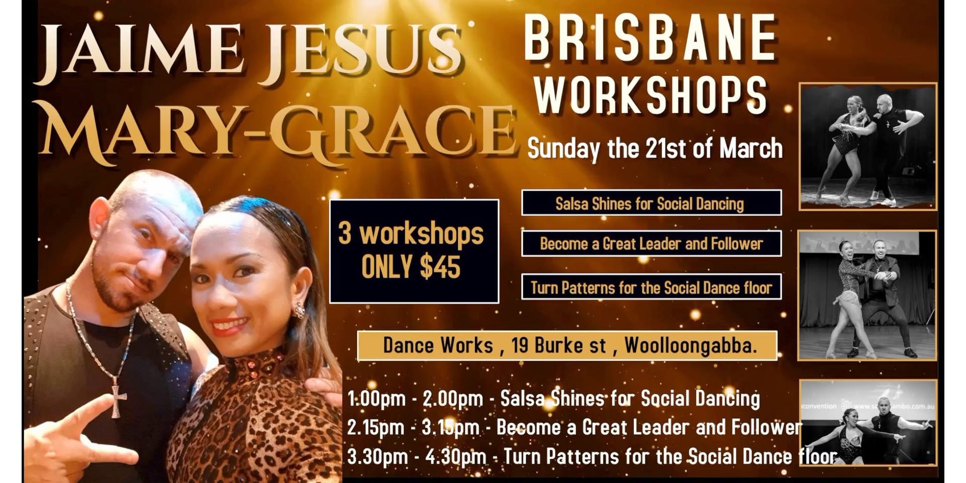 Brisbane Workshops with Jaime Jesus & Mary-Grace