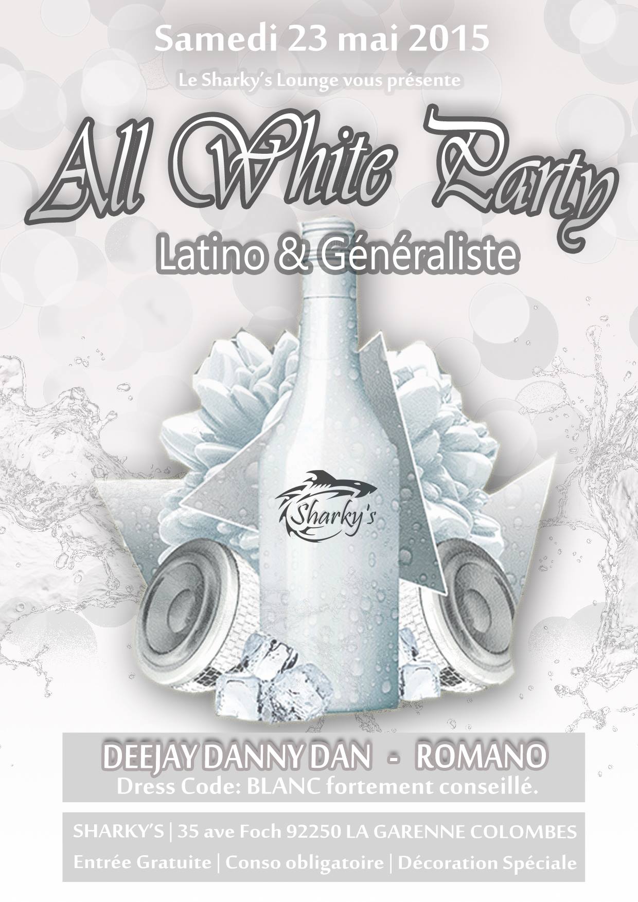 ALL WHITE PARTY Latino & Généraliste