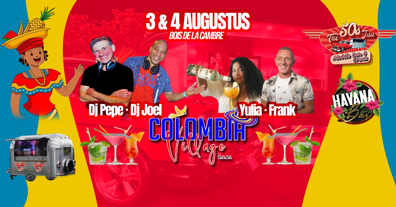 COLOMBIA VILLAGE, zaterdag 3 & zondag 4 augustus