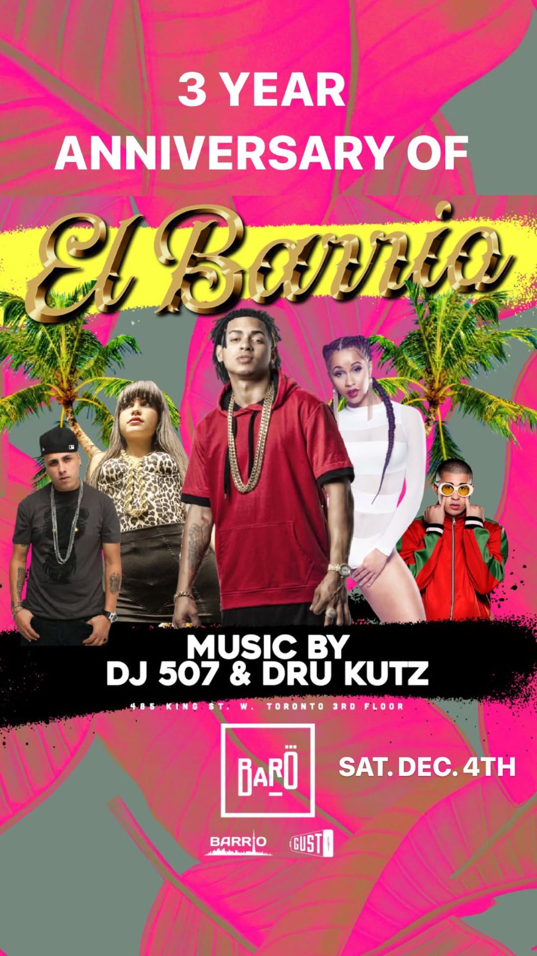 El Barrio Saturdays- 3 year Anniversary
