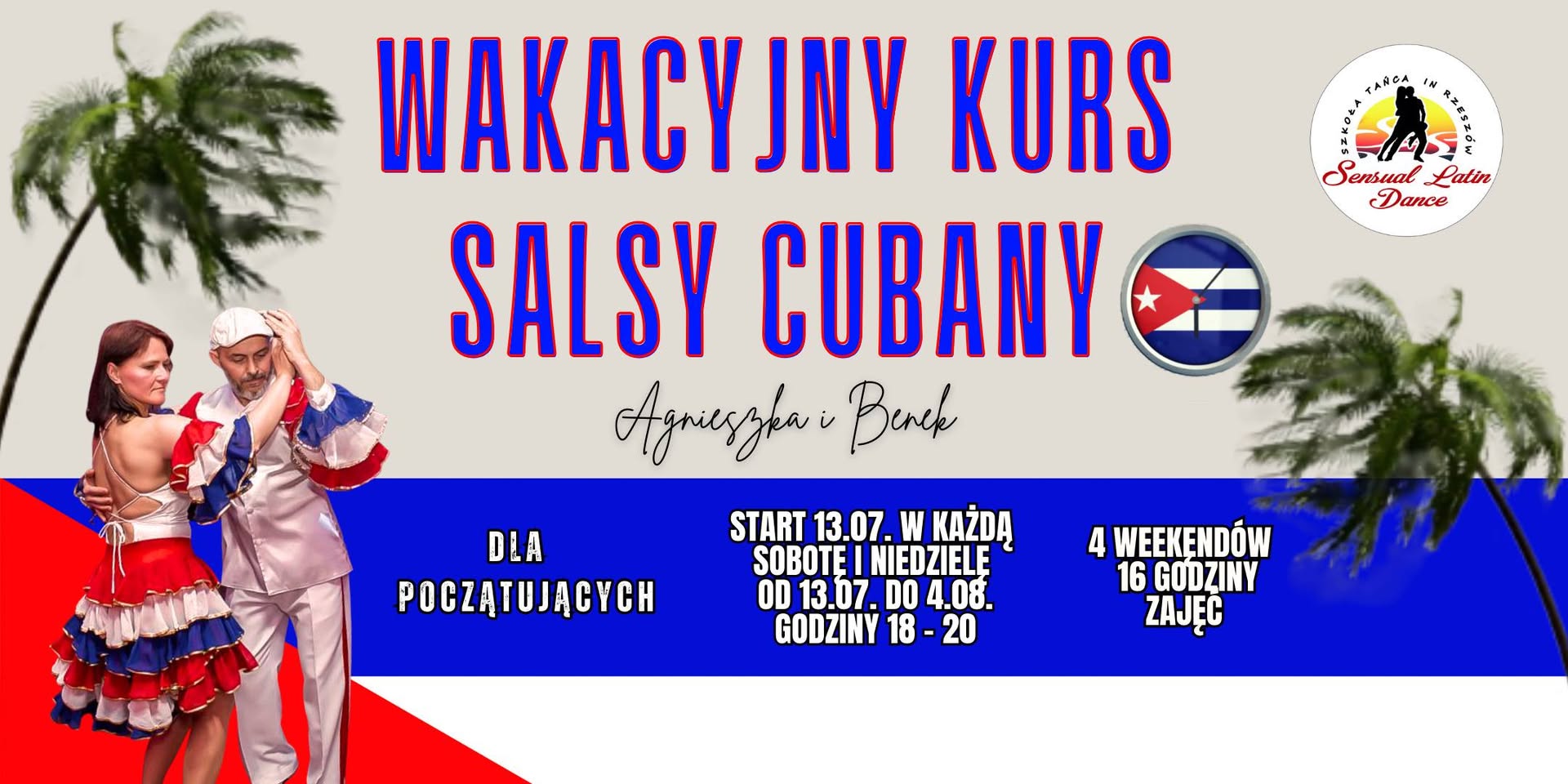 Wakacyjny Kurs SALSY CUBANY w Sensual Latin Dance