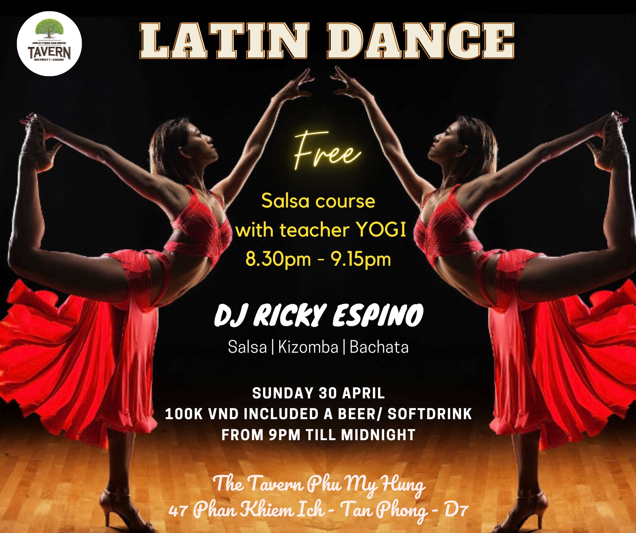 Latin Social dance night - Independence Day