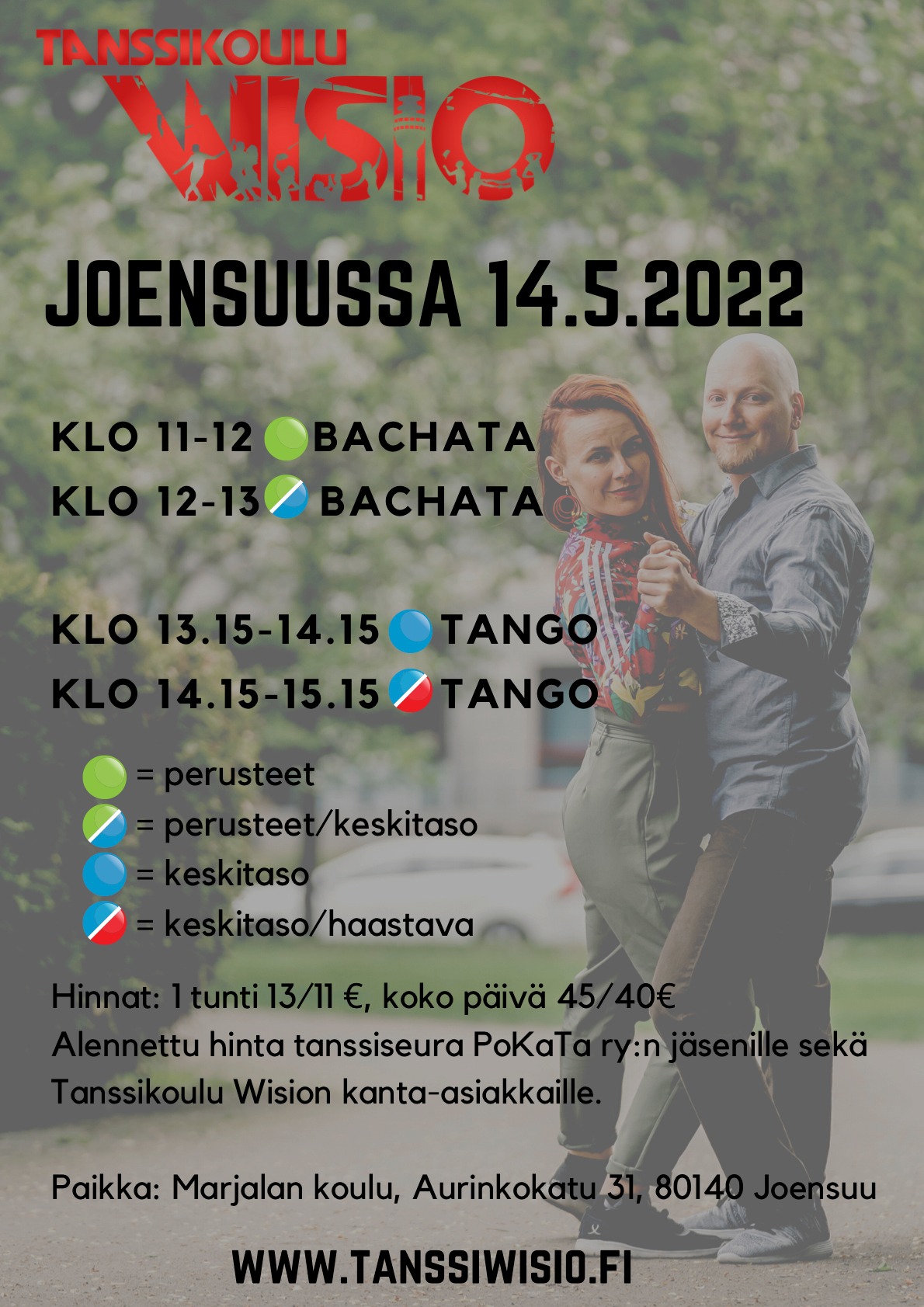 Tanssikoulu Wisio Joensuussa 14.5.