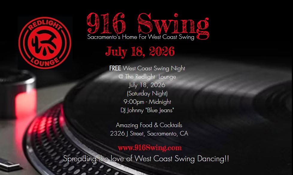 916 Swing @ The Redlight Lounge, July 18th (FREE Dance)