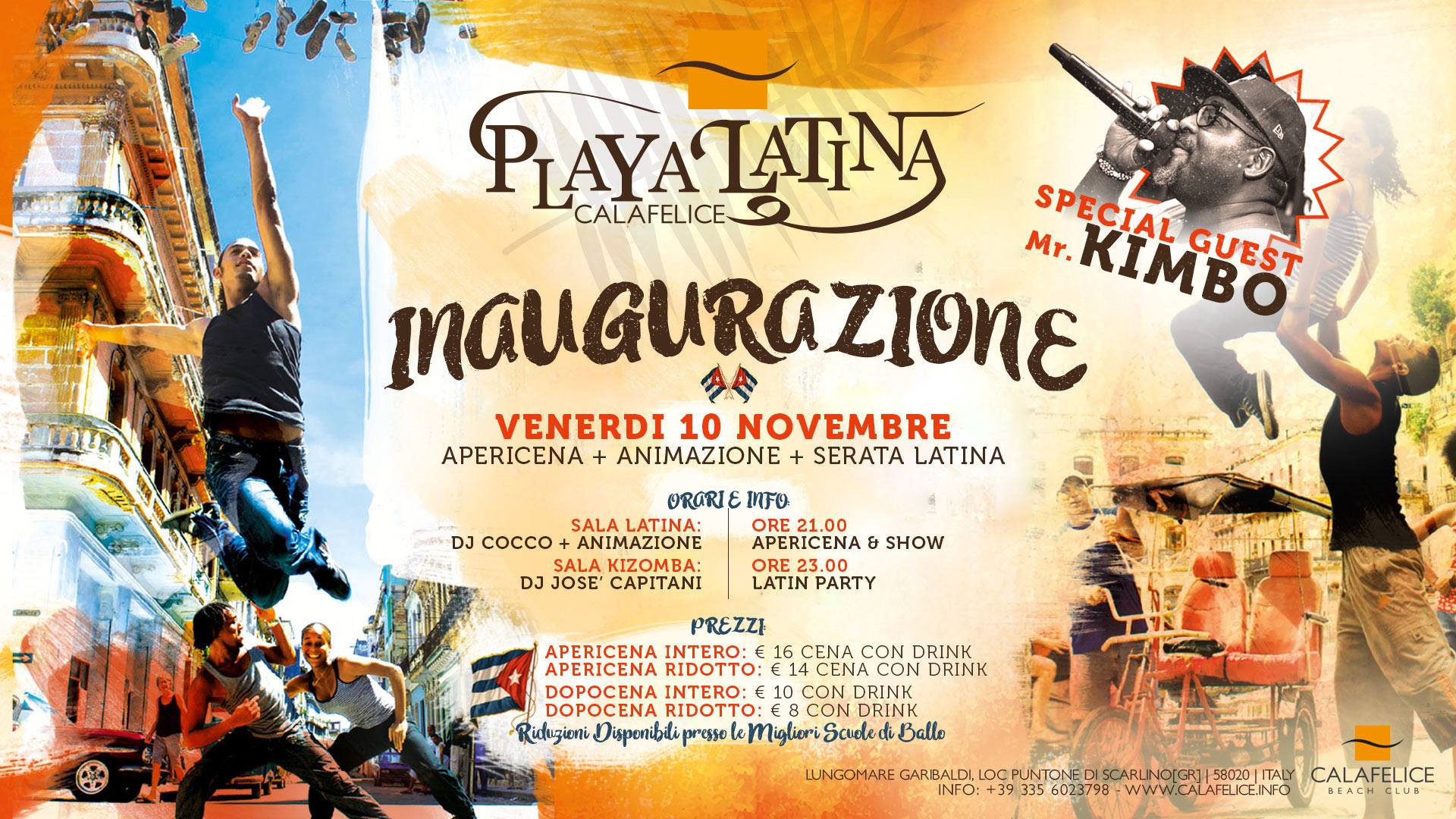 PLAYA Latina Inaugurazione Cala Felice