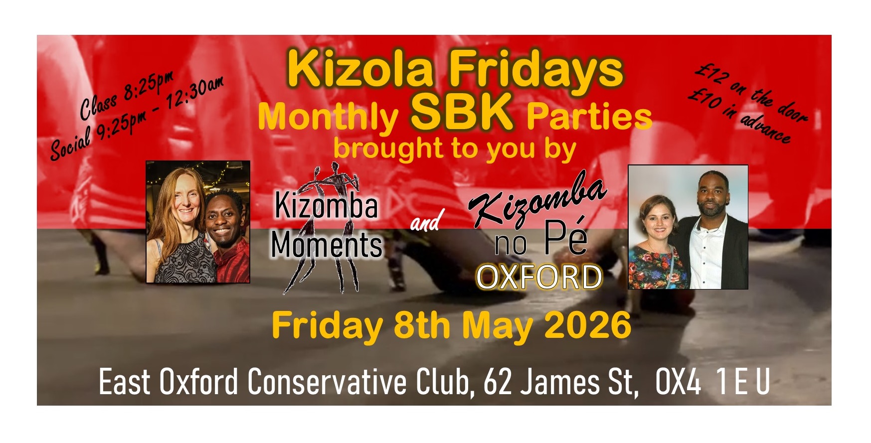 Kizola Fridays Monthly SBK Parties in Oxford - Friday 8th May 2026
