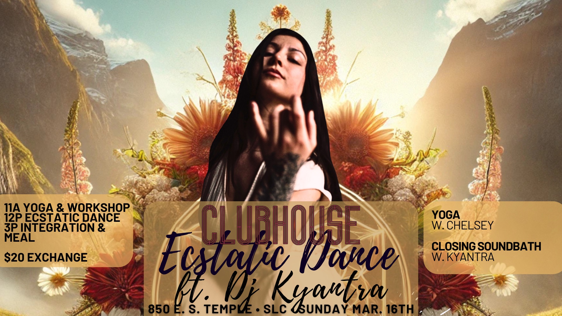 Ecstatic Dance ft. DJ KYANTRA + YOGA + & CLOSING SOUNDBATH