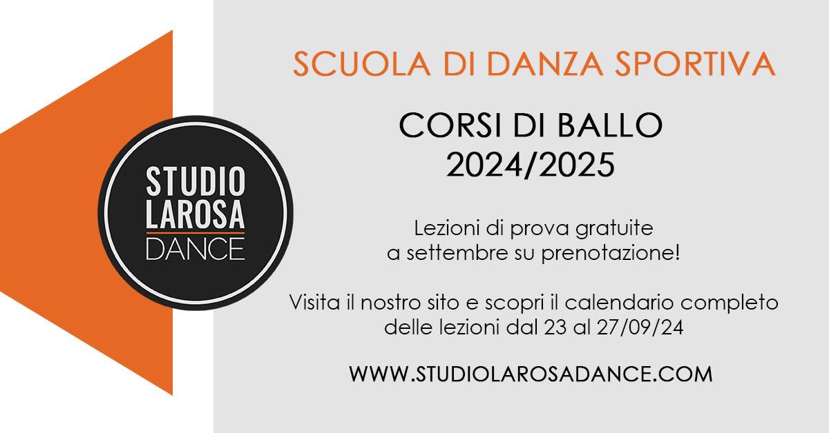 Corsi di Ballo - Settimana di Prove Gratuite dal 23 Settembre