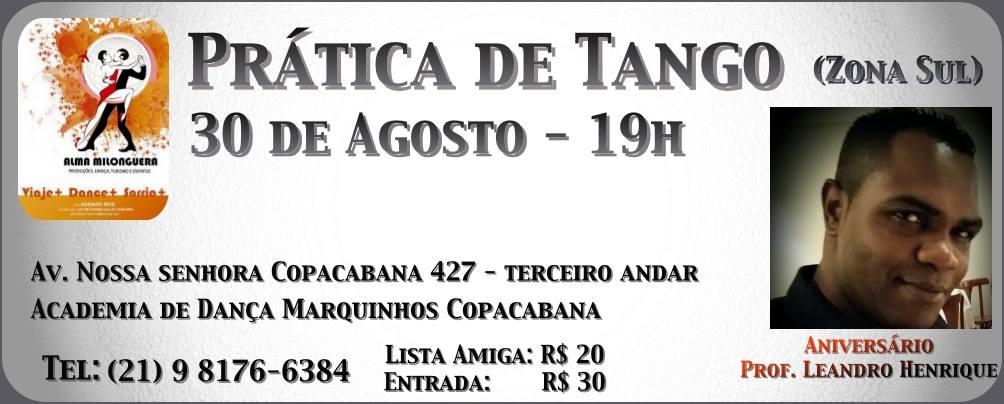 ALMA MILONGUERA PRÁTICA DE TANGO ZONA SUL