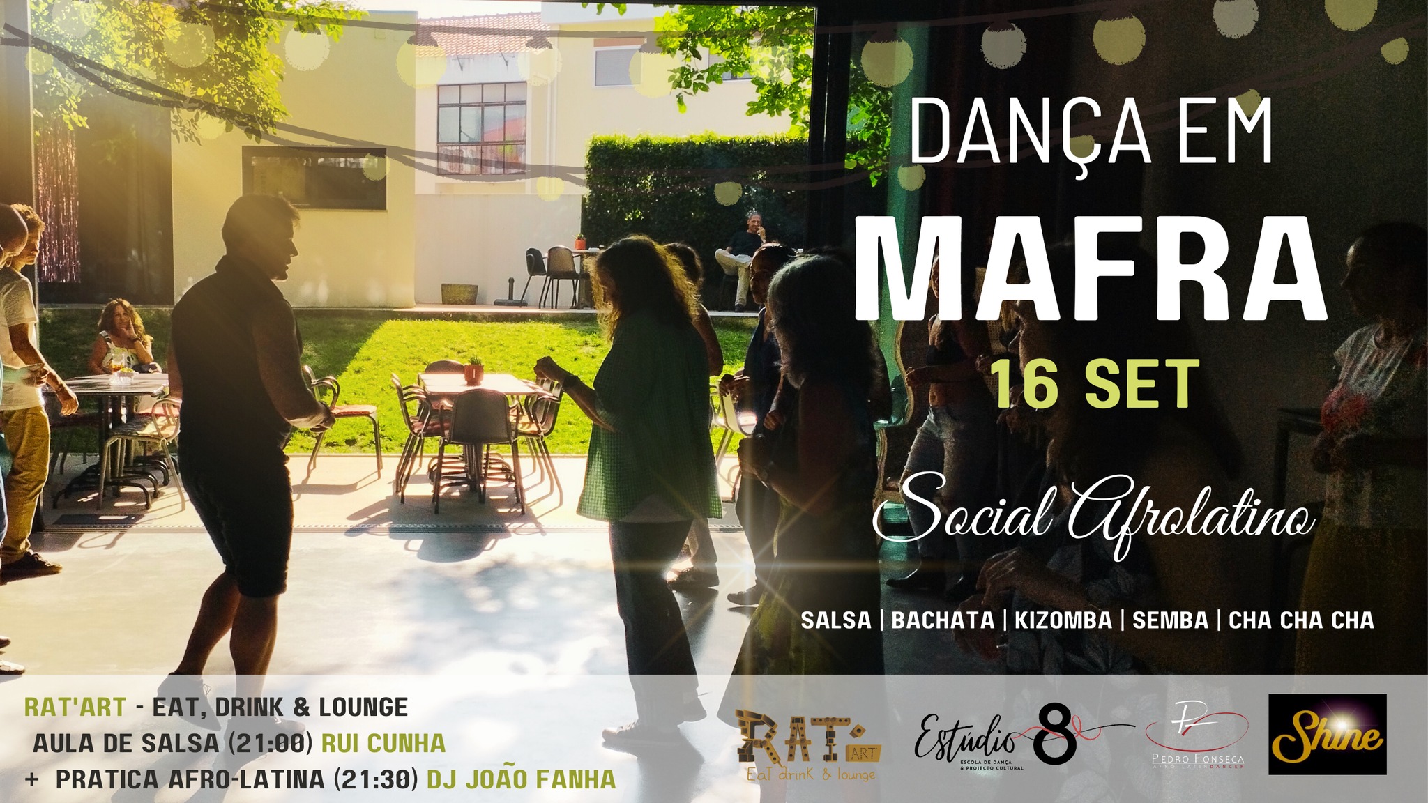 ★ 11º Dança em Mafra - Aula de Salsa e Prática Afro-Latina no Rat'Art★