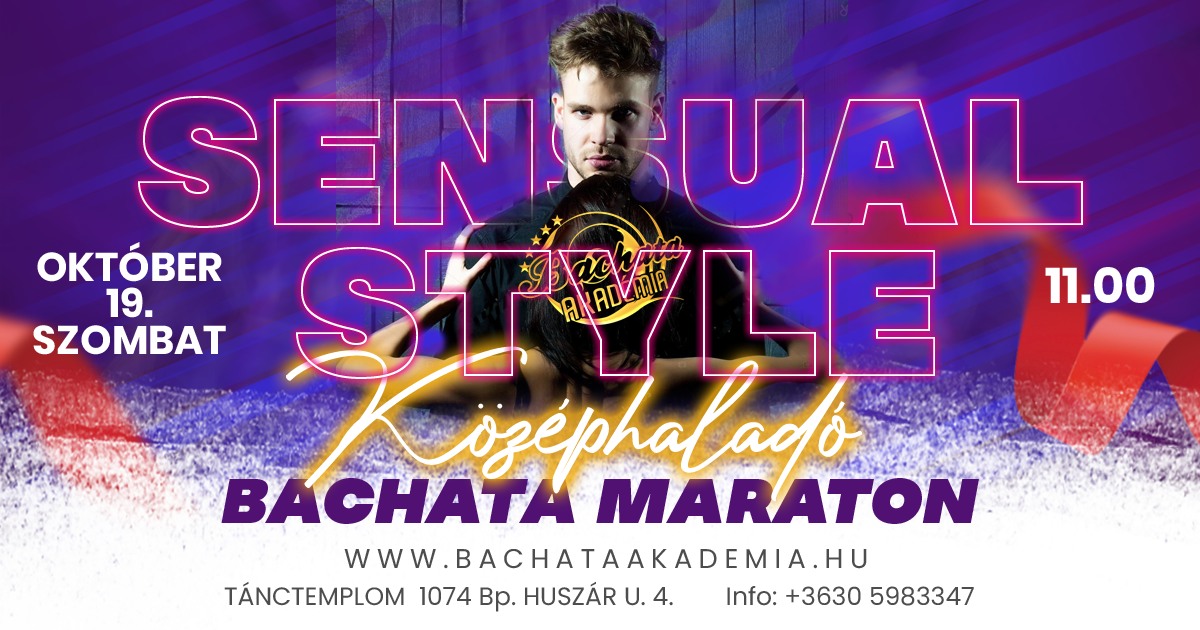 Bachata Maraton Középhaladóknak *Intenzív szombati bachata kurzus*