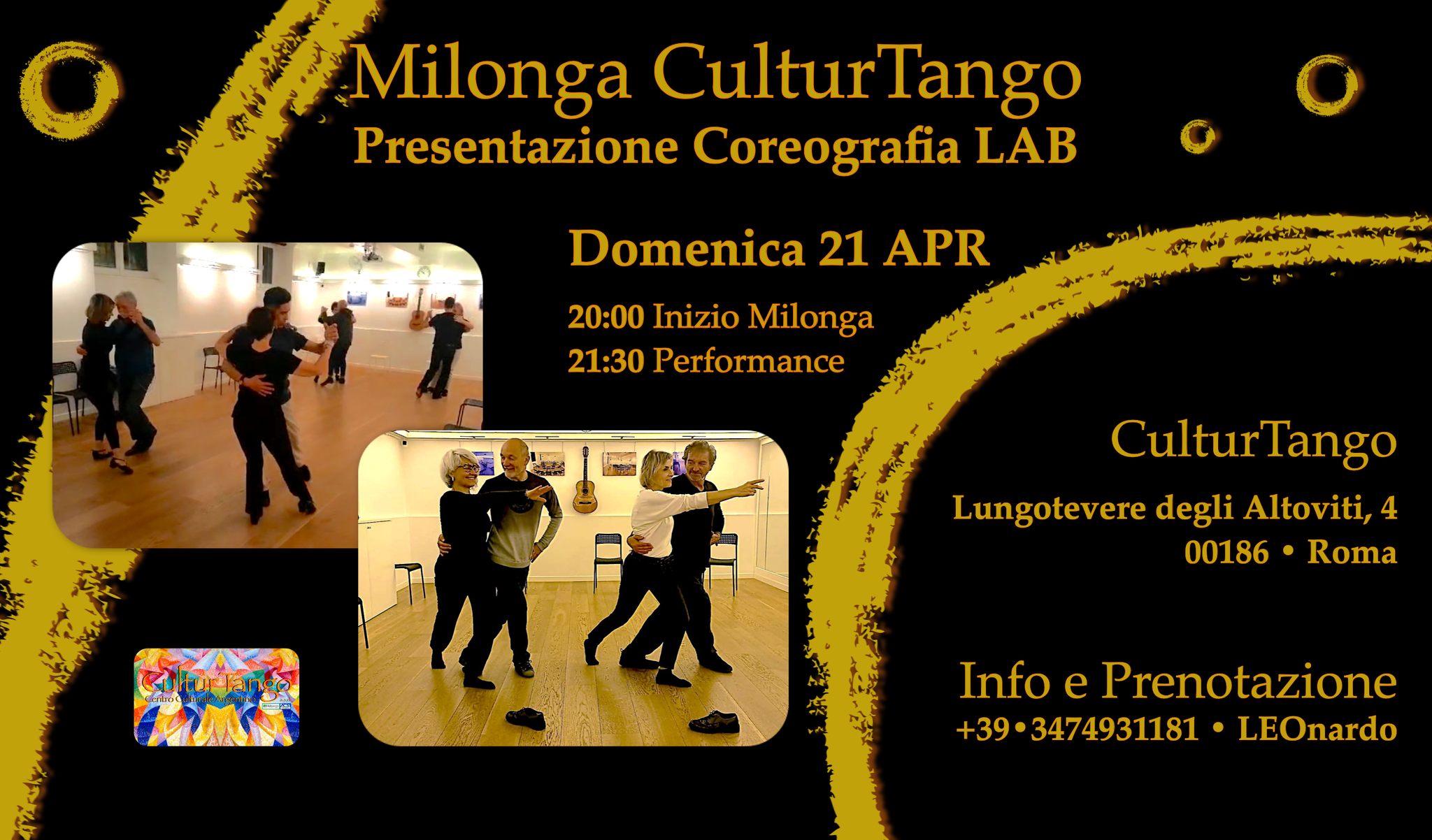Milonga CulturTango • Presentazione Coreografia LAB
