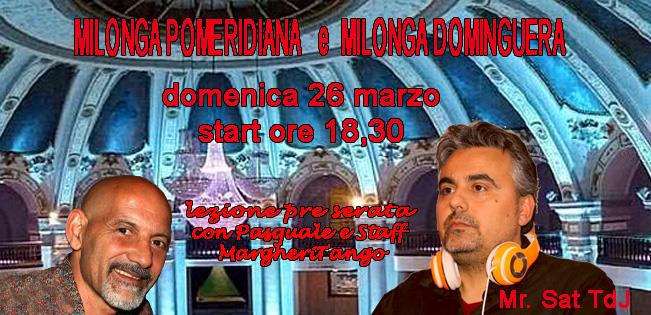 Milonga de la Tarde e Milonga Dominguera - Mr Sat Tdj