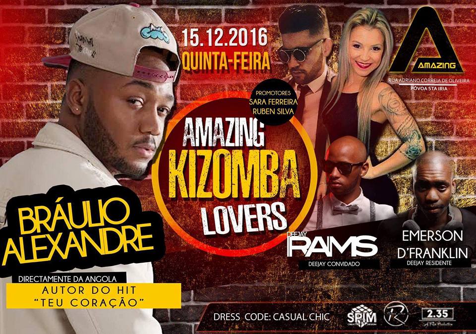 ⛤ AMAZING KIZOMBA LOVERS ⛤Live Act Bráulio Autor Do Hit "Teu Coração" HOJEE