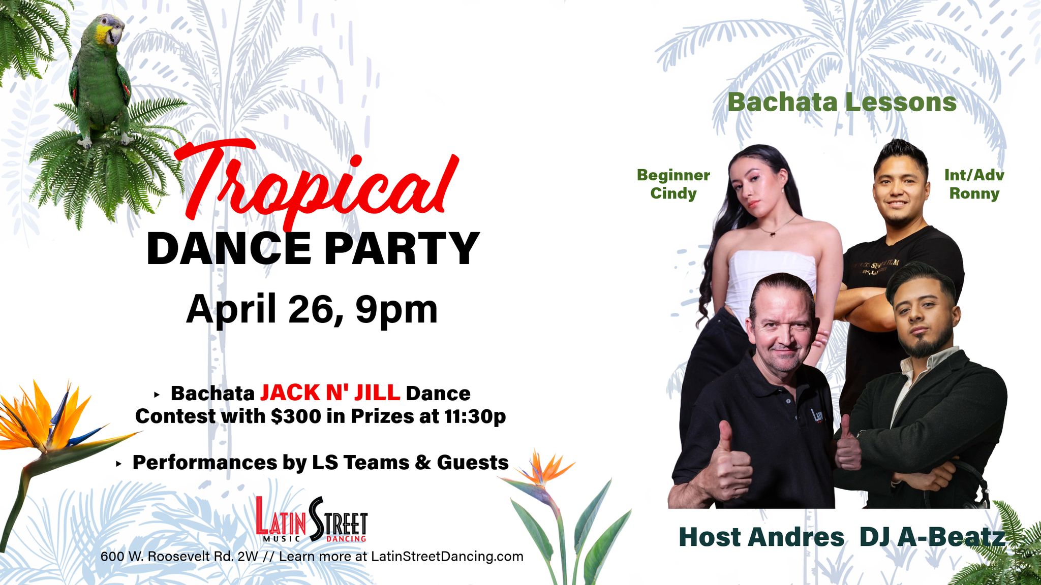 Latin Street Spring Tropical Dance Party