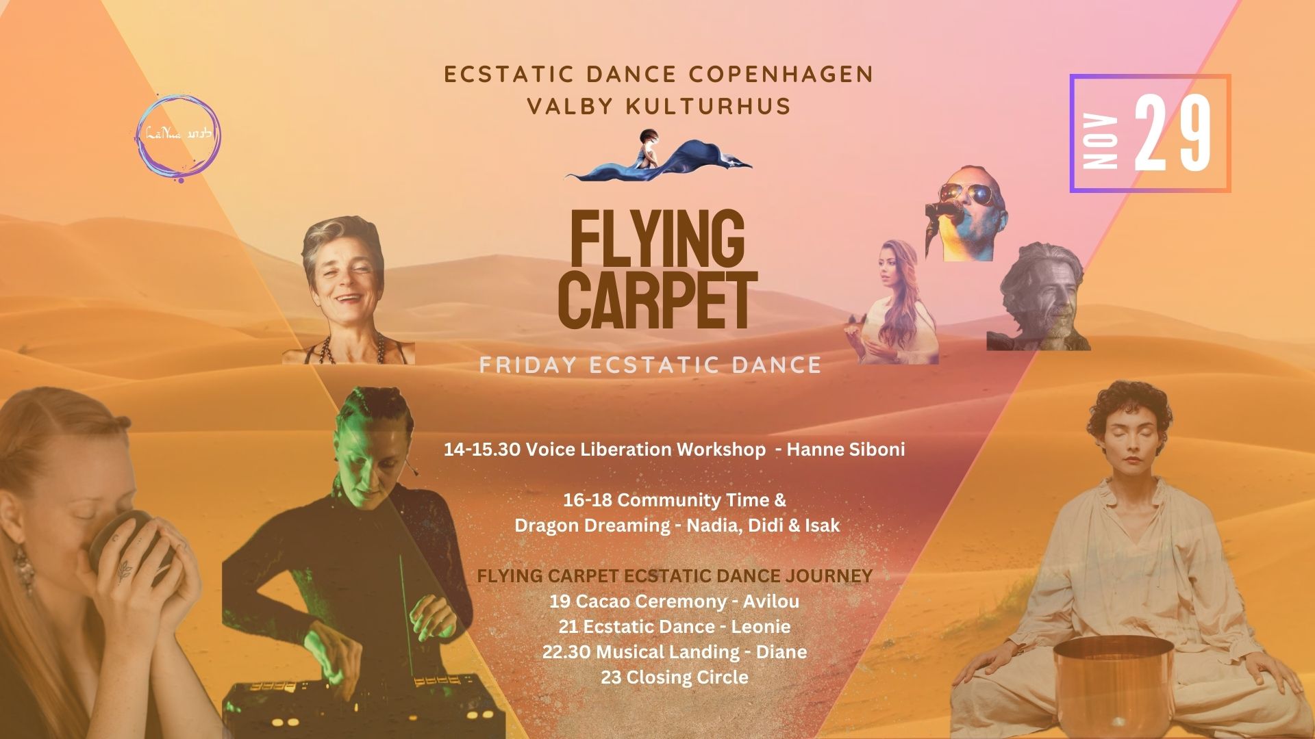 ✨Friday 29 11 Flying Carpet Ecstatic Dance Journey ✨