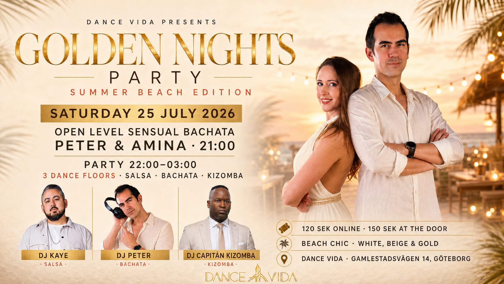 ✨ GOLDEN NIGHTS PARTY SUMMER BEACH EDITION ☀️🌴
