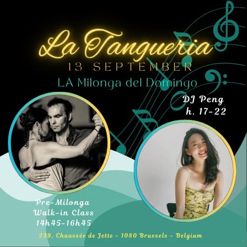 LA Milonga del Domingo @ La Tangueria Bxl & Pre-milonga walk-in tango class (each 2nd & 4th Sunday)