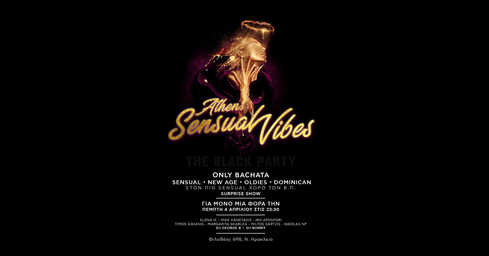 Athens Sensual Vibes - The Black Party - Only Bachata