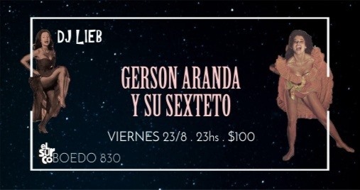 Noche de salsa con Gerson Aranda y su sexteto + Dj Lieb