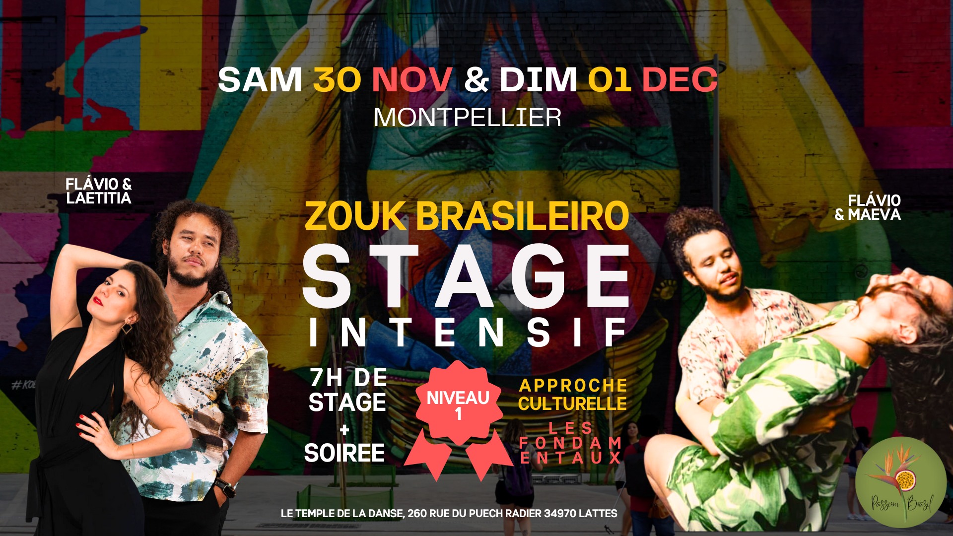 ZouK BRESILIEN Stage INTENSIF: Niveau 1