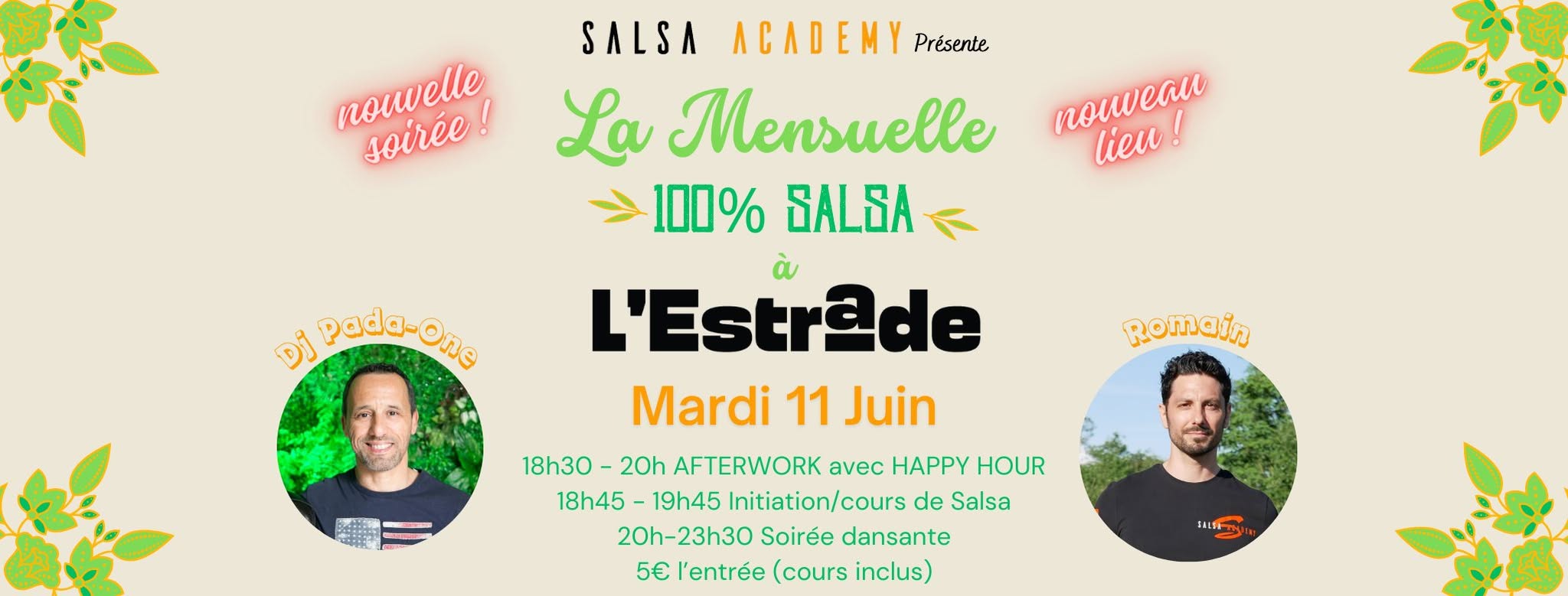 La Mensuelle 100% Salsa à l'Estrade !