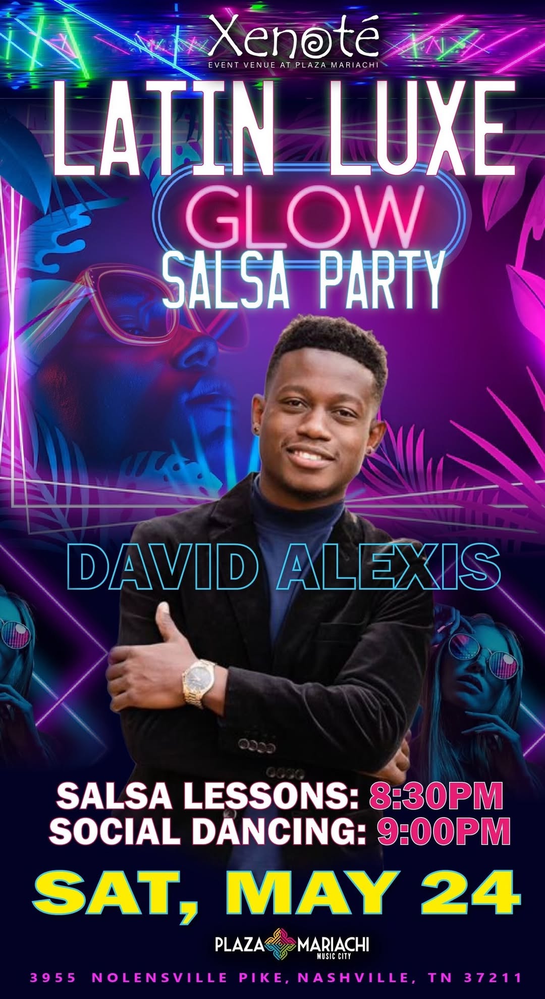 Latin Luxe (Glow salsa party )