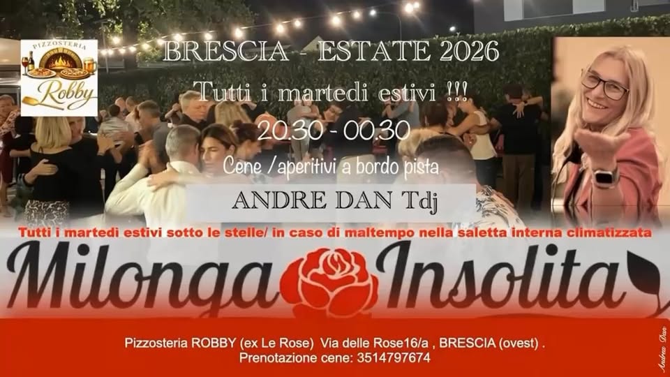 Milonga Insolita a Brescia ✨🌙 - Tutti i martedi estivi!