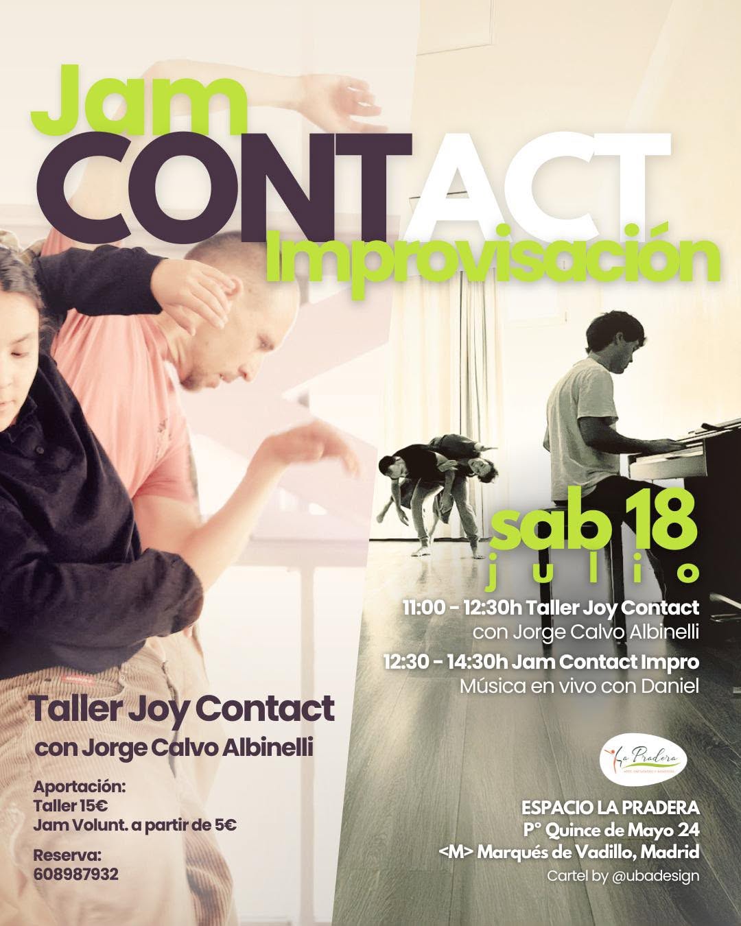 Taller Joy Contact + Jam Contact Improvisación con Música en vivo con Daniel