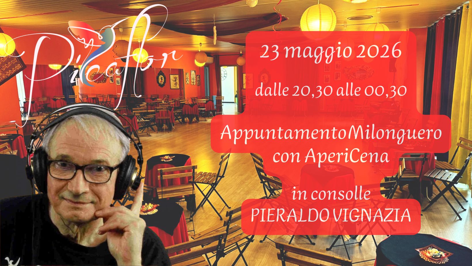 sabato Milonguero con AperiCena - in consolle Pieraldo Vignazia