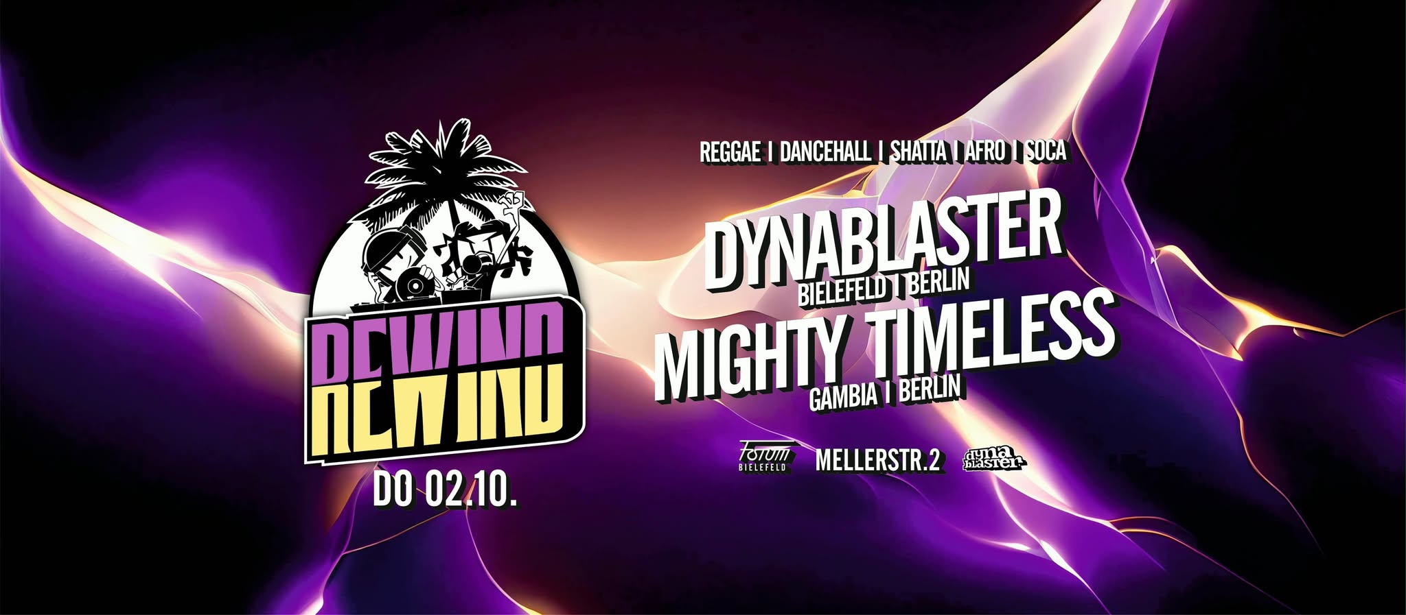 REWIND! - Mighty Timeless ls. Dynablaster @ Forum, Bielefeld Dancehall, Reggae, Afro, Shatta