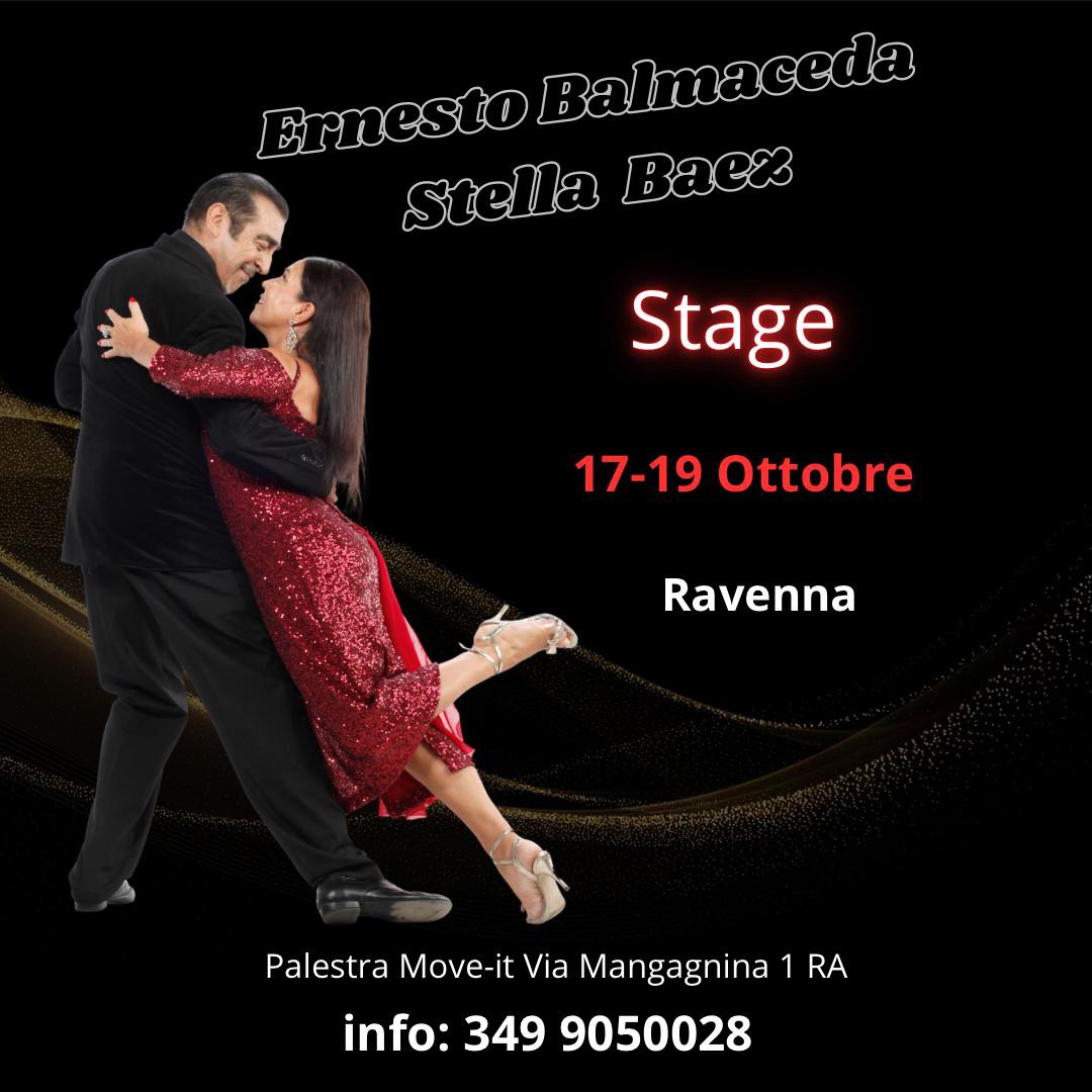 Ernesto Balmaceda y Stella Báez Stage y show 17-18-19 ottobre!!!