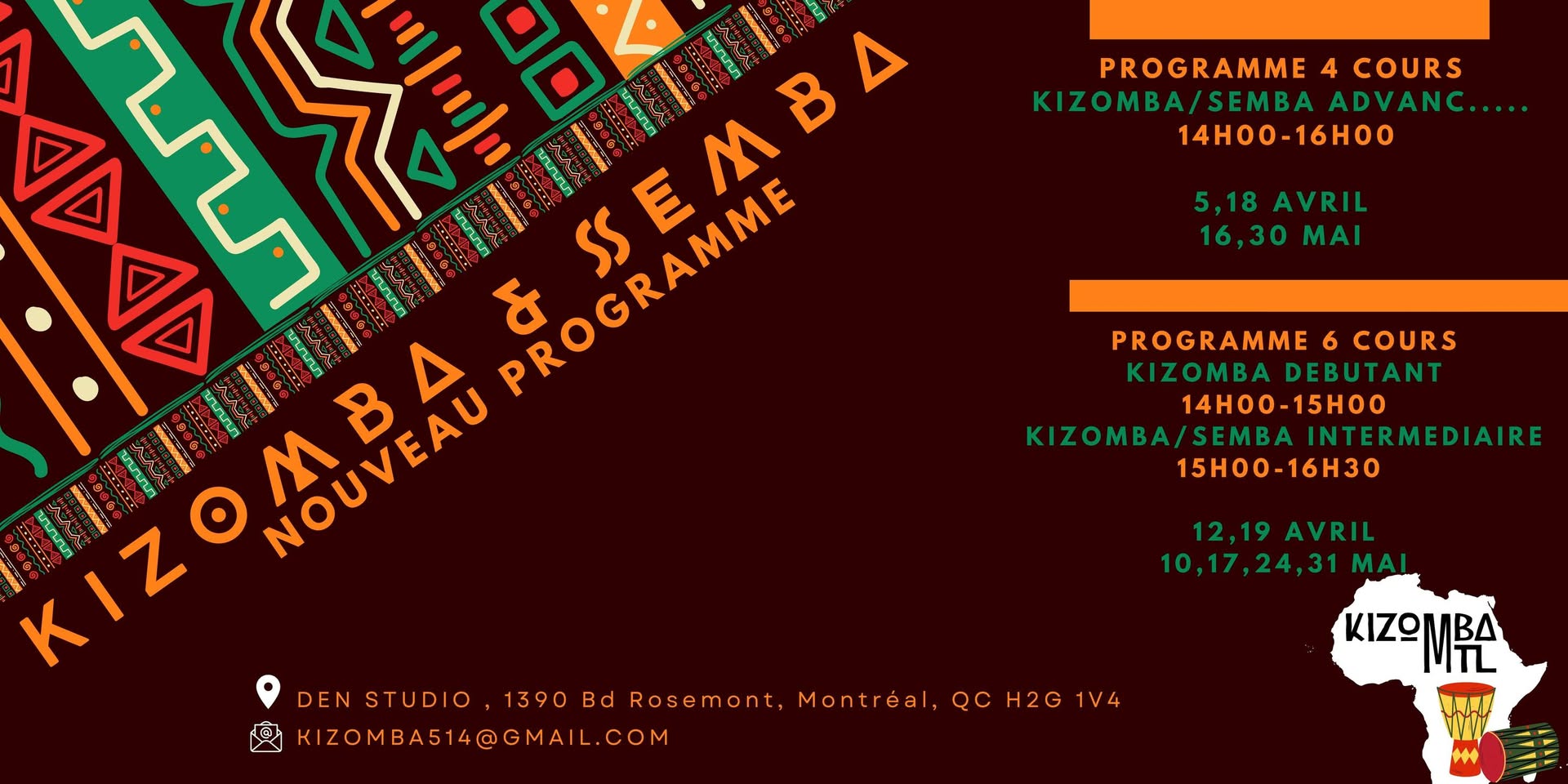 ♦️Kizomba Mtl ♦️ 💃🏾Nouvelle Session de Danse 🕺🏾