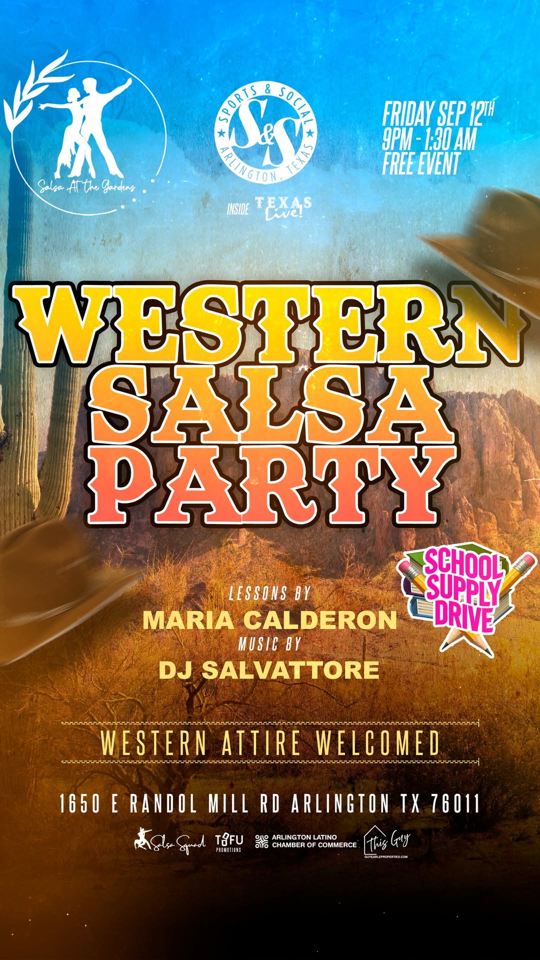Western Salsa Party at Texas Live