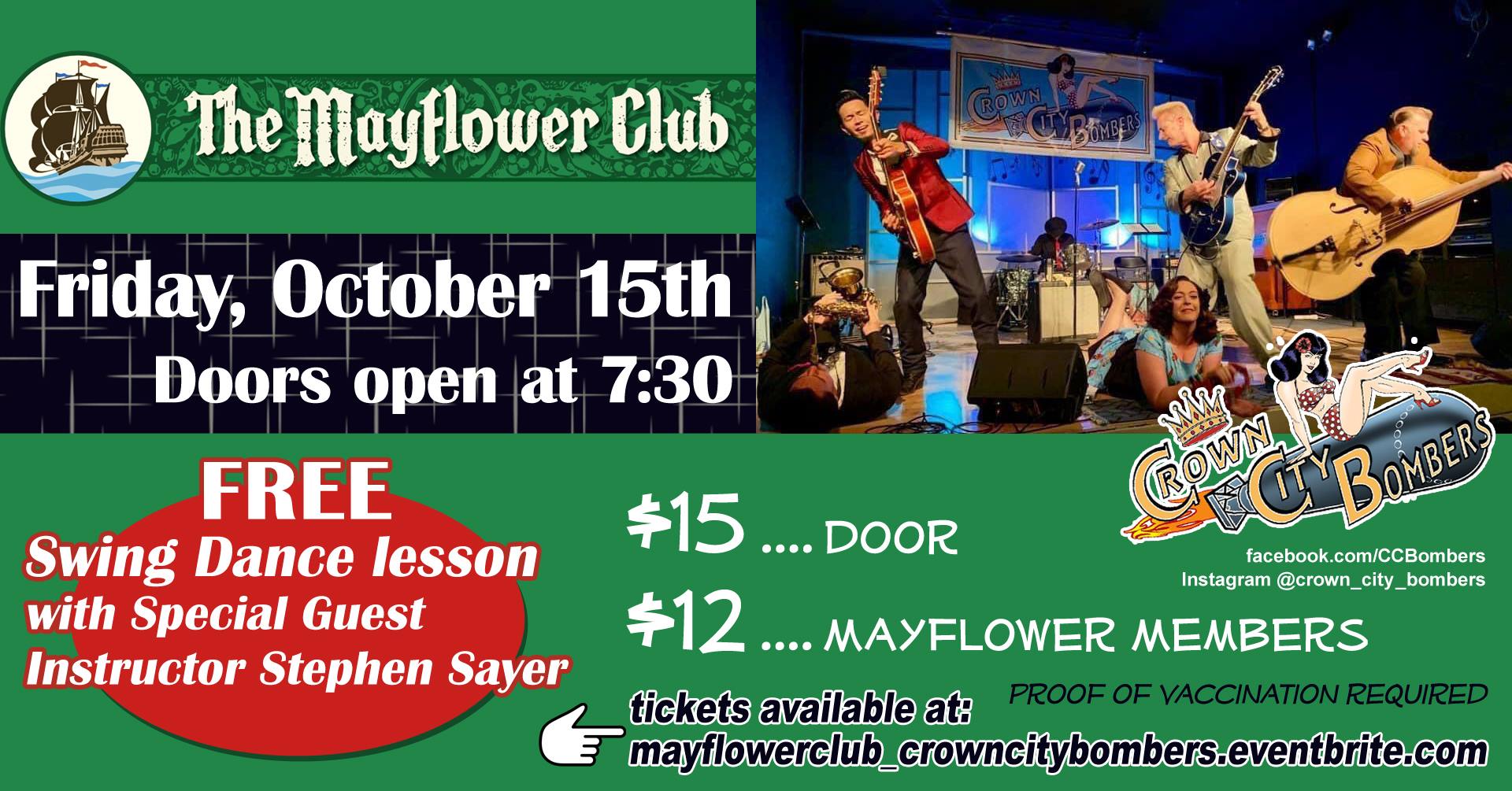 Crown City Bombers at The Mayflower Club!